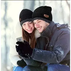 GENERICO - Set Gorro + Cuello Invierno Unisex Abrigo Térmico y Cómodo / gorro