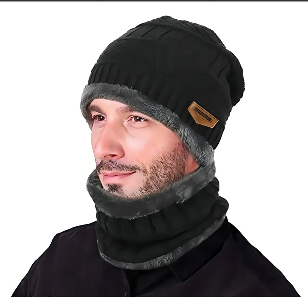 GENERICO - Set Gorro + Cuello Invierno Unisex  Abrigo Térmico y Cómodo / gorro