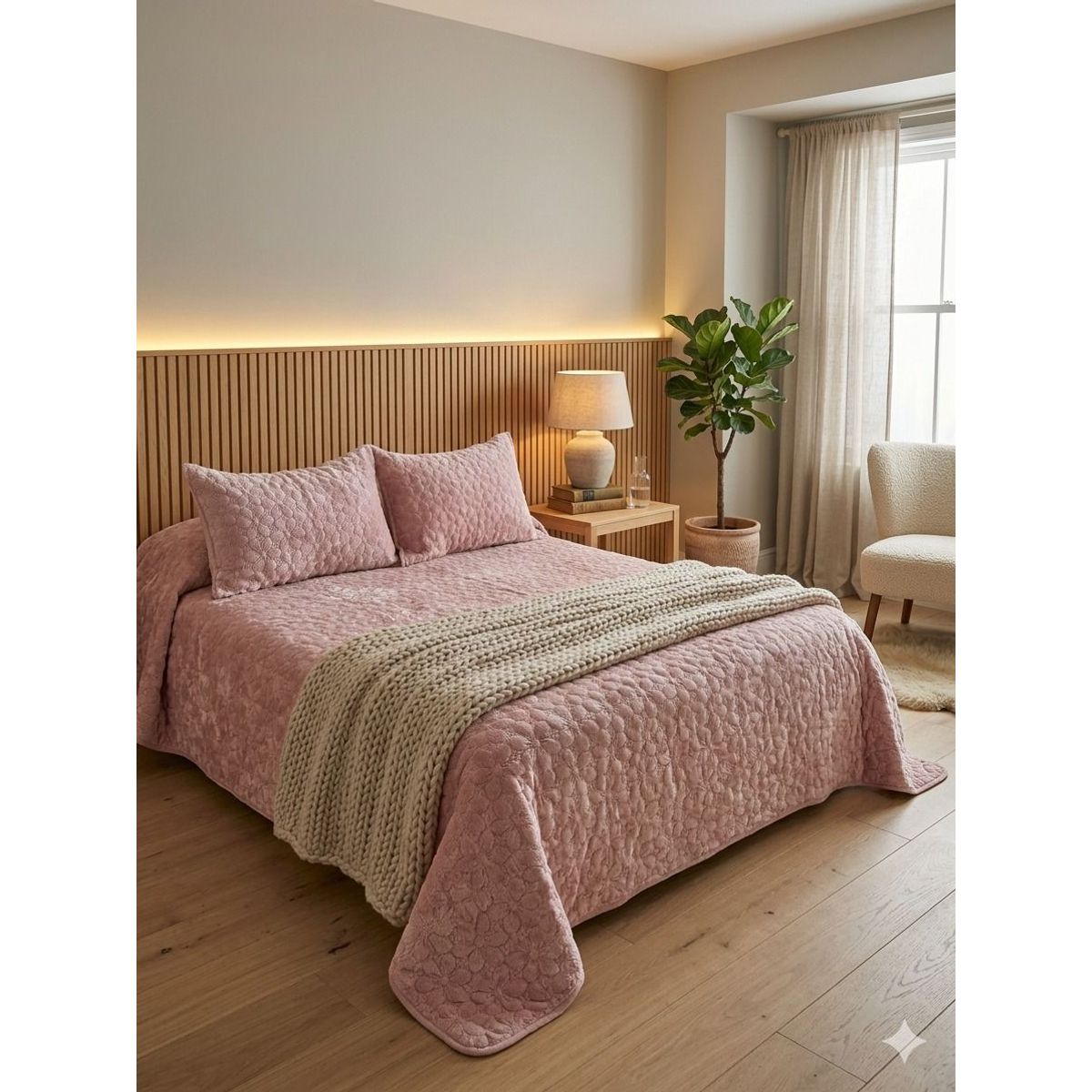DEKOHOME - CUBRECAMA VELVET PLUSH