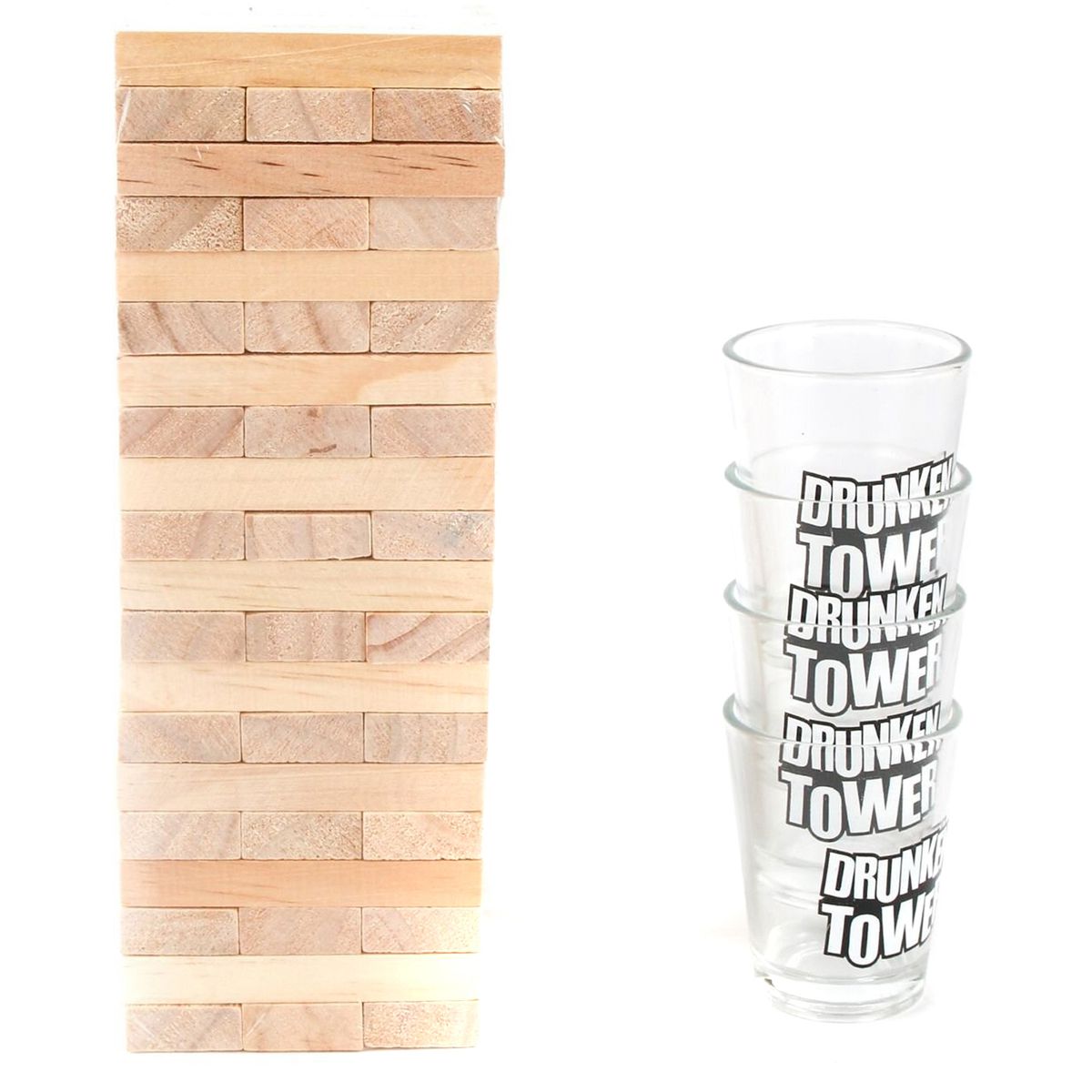 HOMEWELL - Juego Torre Equilibrio Shots Beber Tragos