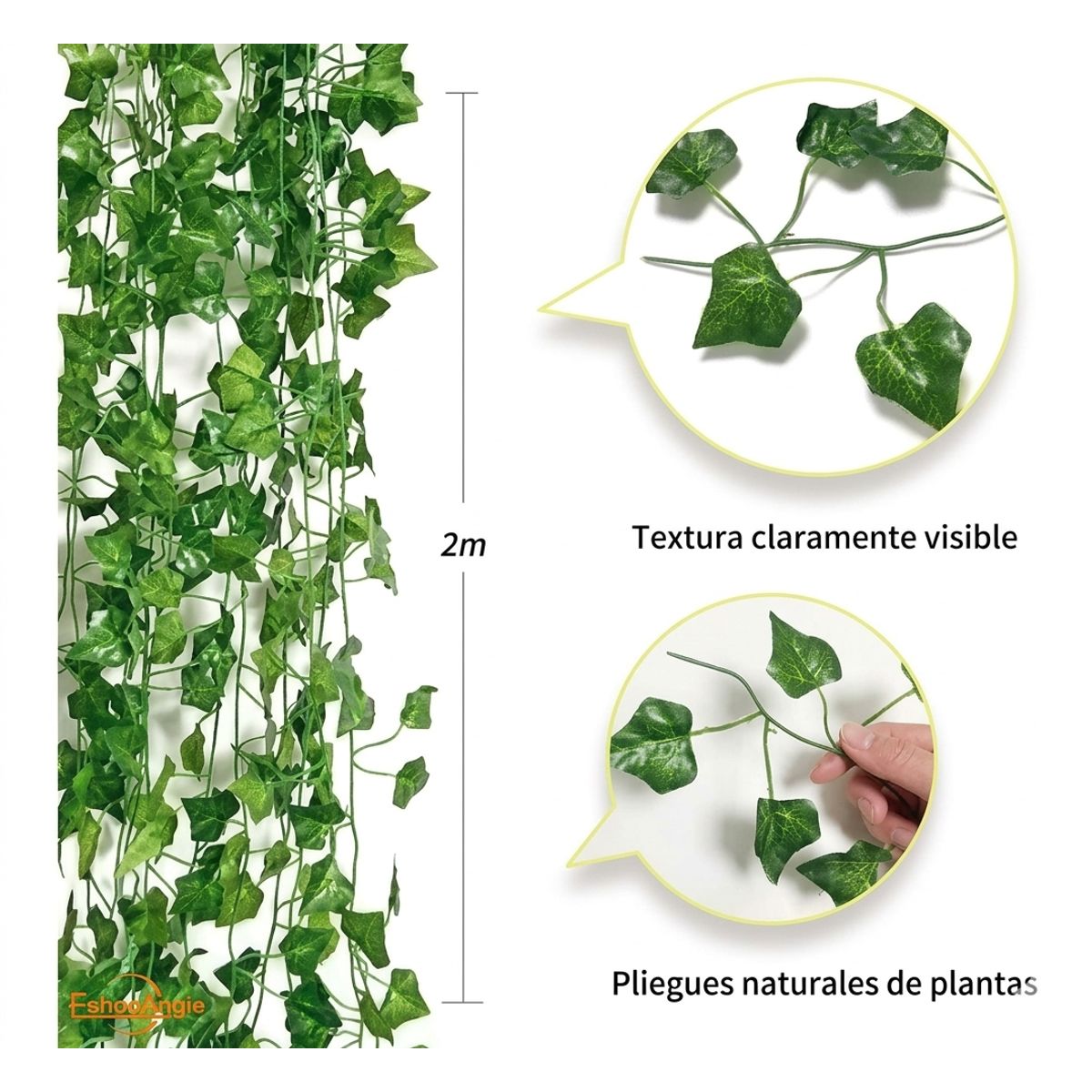 GENERICO - Planta Artificial Enredadera 12 Tiras 210 cm Decoración