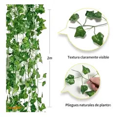 GENERICO - Planta Artificial Enredadera 12 Tiras 210 cm Decoración