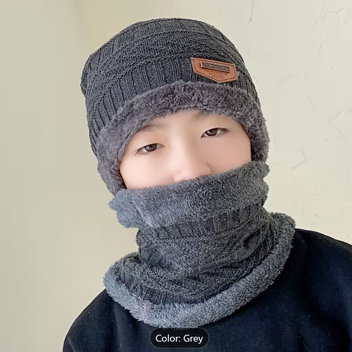 GENERICO - Set Gorro + Cuello Invierno Unisex  Abrigo Térmico y Cómodo / gorro