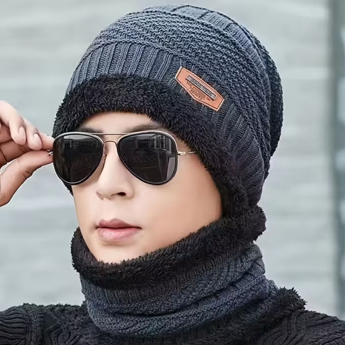 GENERICO - Set Gorro + Cuello Invierno Unisex  Abrigo Térmico y Cómodo / gorro