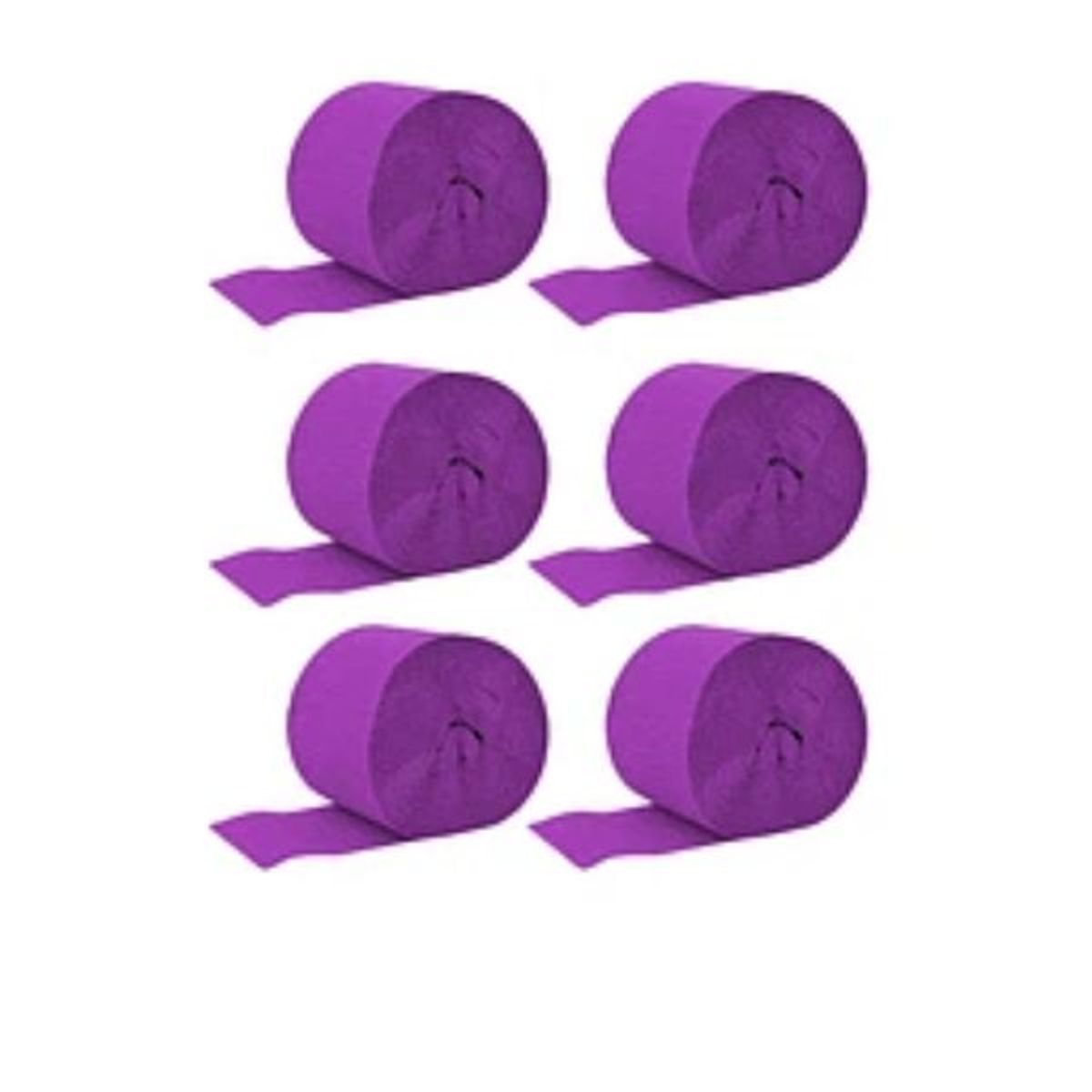 GENERICO - Feston grueso morado oscuro 6pcs 3.5x10m