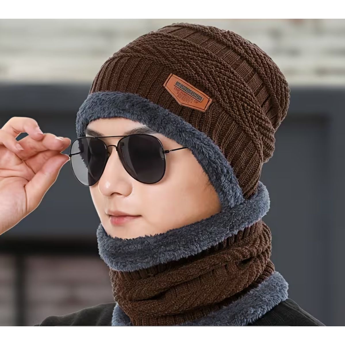 GENERICO - Set Gorro + Cuello Invierno Unisex  Abrigo Térmico y Cómodo / gorro