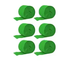 GENERICO - Feston grueso verde 6pcs 4x10m
