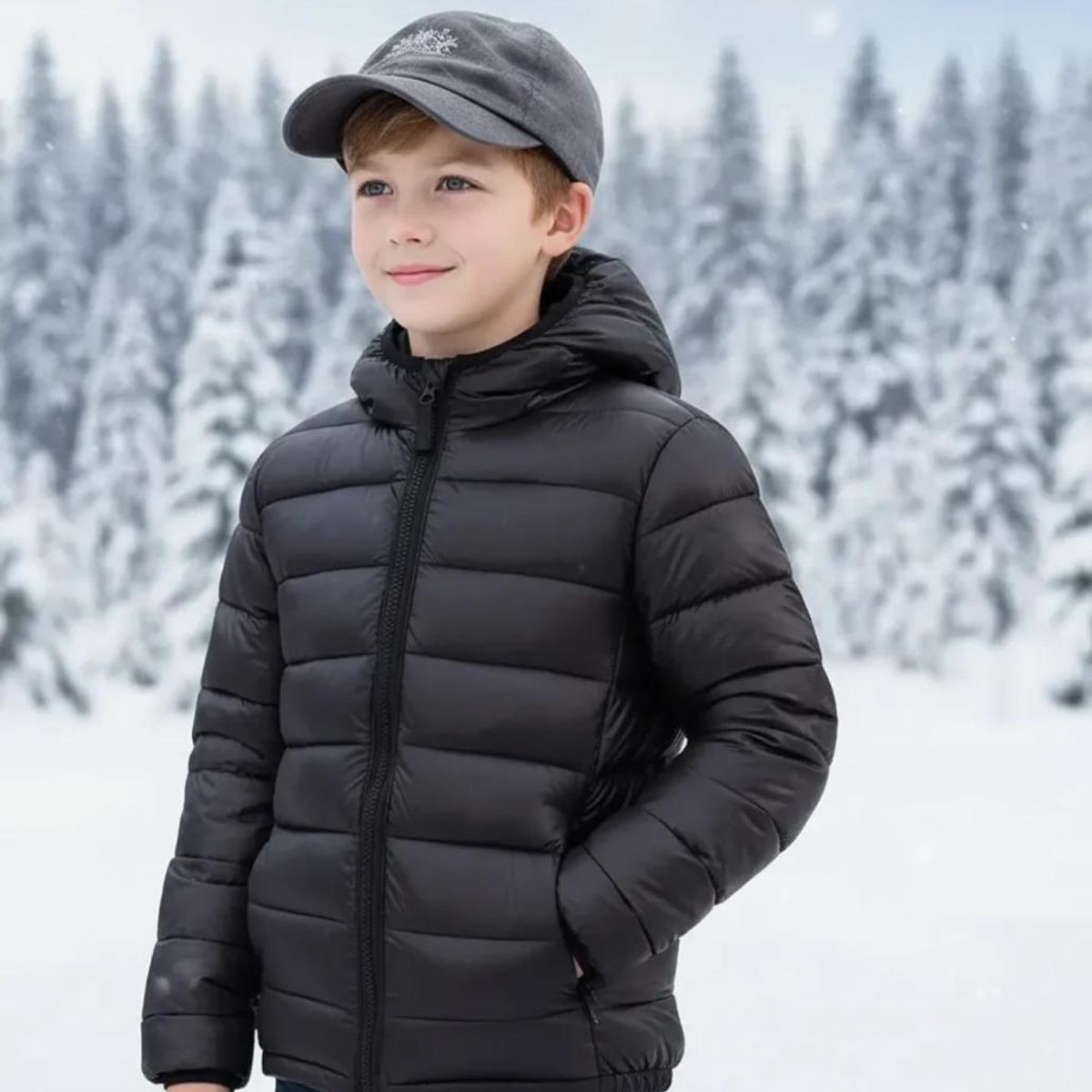 BLUE MOUNTAIN - Parka Térmica Impermeable Niño Engomada Para Nieve