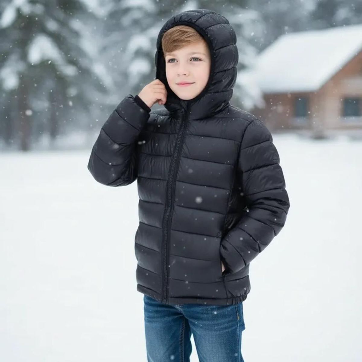 BLUE MOUNTAIN - Parka Térmica Impermeable Niño Engomada Para Nieve