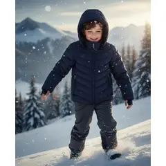 BLUE MOUNTAIN - Parka Térmica Impermeable Niño Engomada Para Nieve