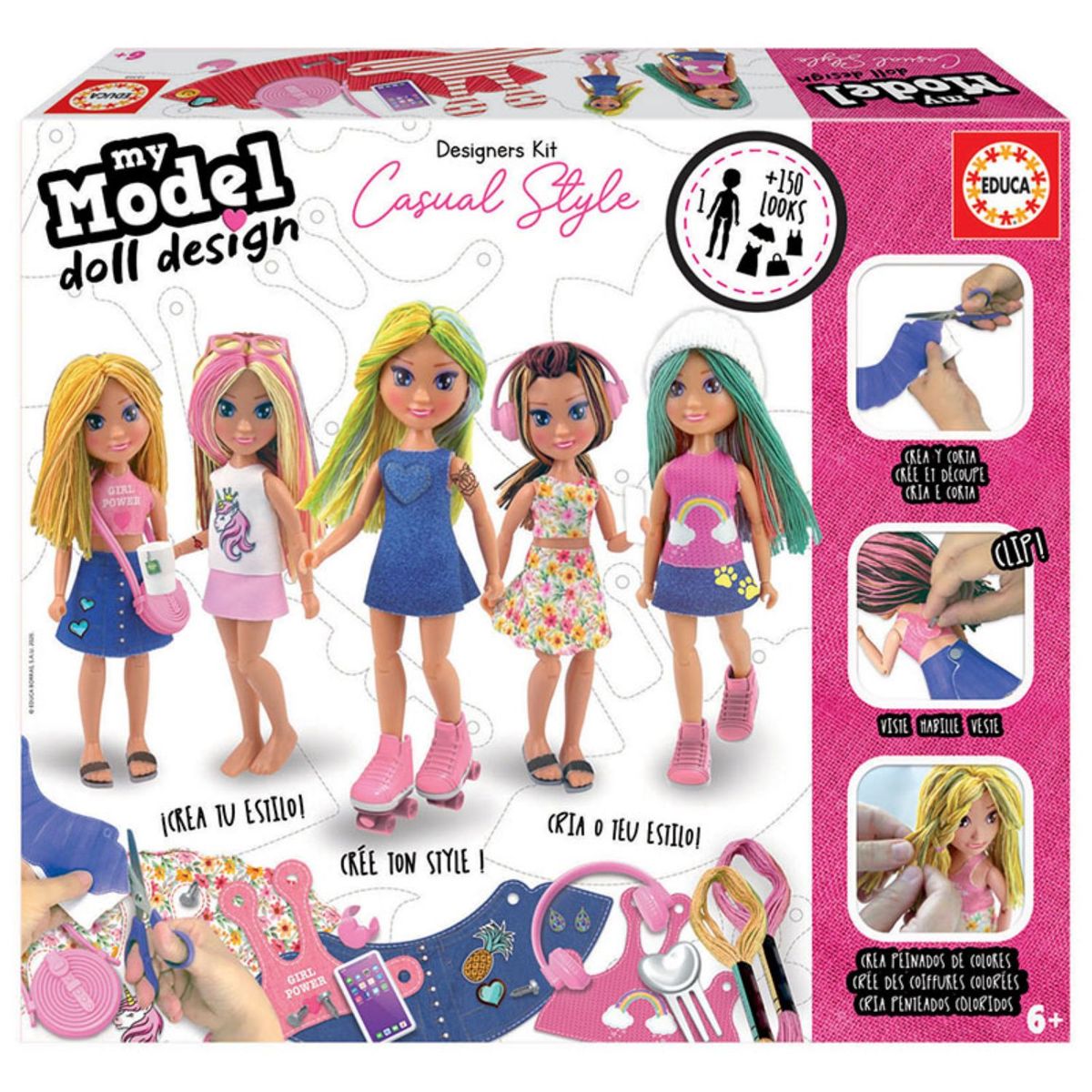 EDUCA - Muñeca Casual Style Diseña Moda +150 Looks - PS