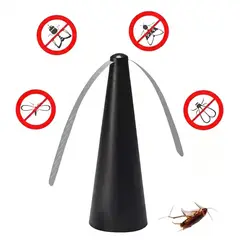 GENERICO - Abanico Ventilador Repelente De Moscas Portatil- Color Negro