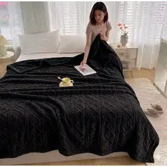 GENERICO - Frazada Manta Plush Sherpa Extra suave 200x230cm