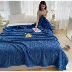 GENERICO - Frazada Manta Plush Sherpa Extra suave 200x230cm