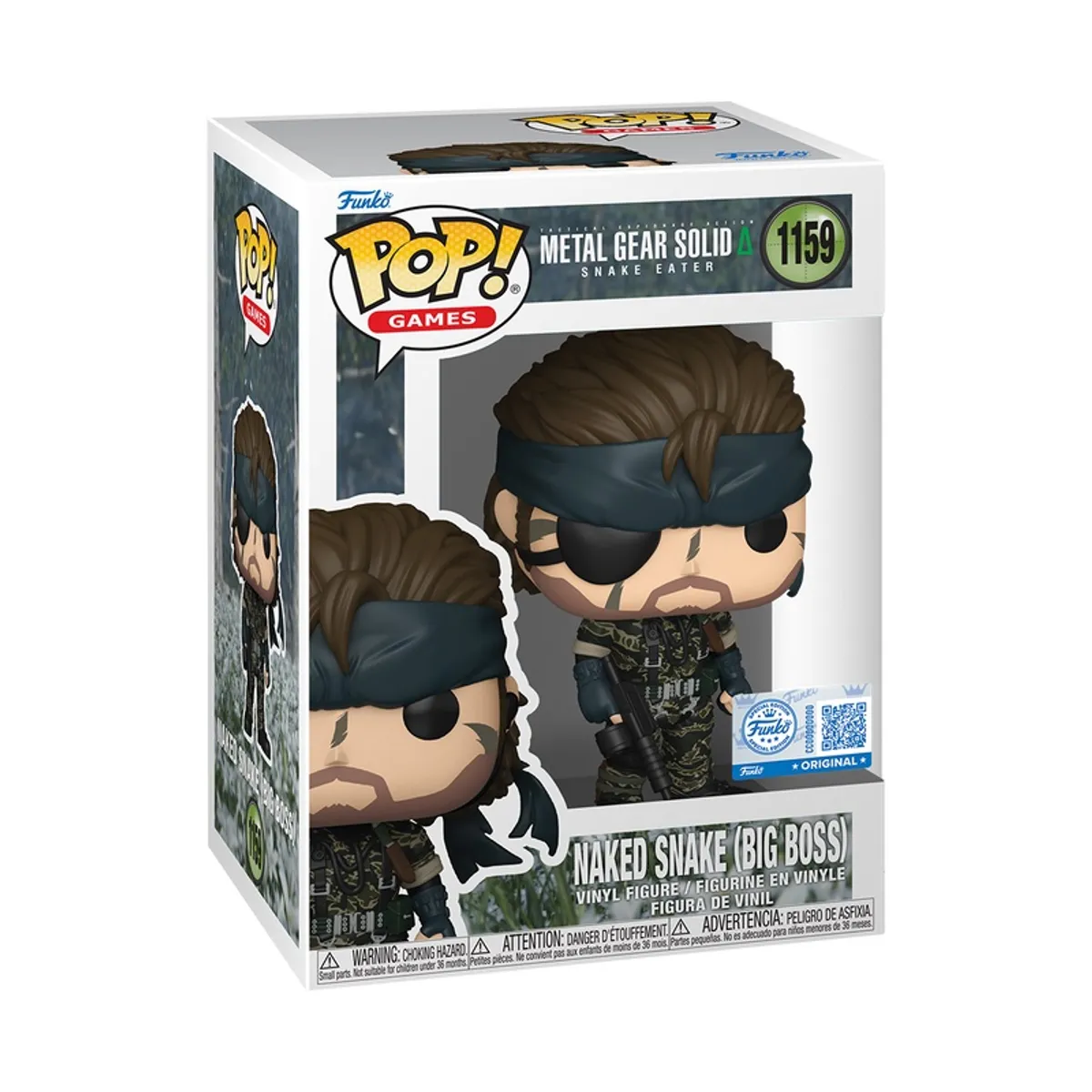 FUNKO - Funko Pop Metal Gear Solid – Naked Snake Big Boss 1159 + Protector