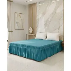 GENERICO - Faldon de Cama Elasticado Premium 2 Plazas