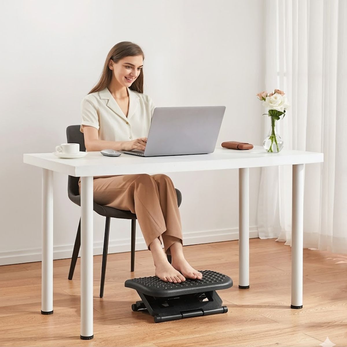 GENERICO - Reposa Apoya Pies Ergonómico 3 Posiciones