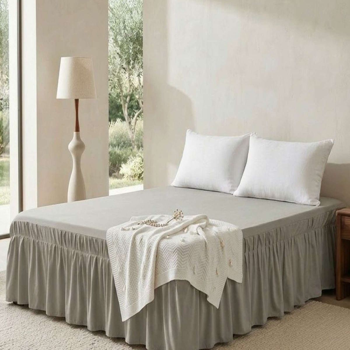 GENERICO - Cubre Base de Cama Elastico Ajustable King