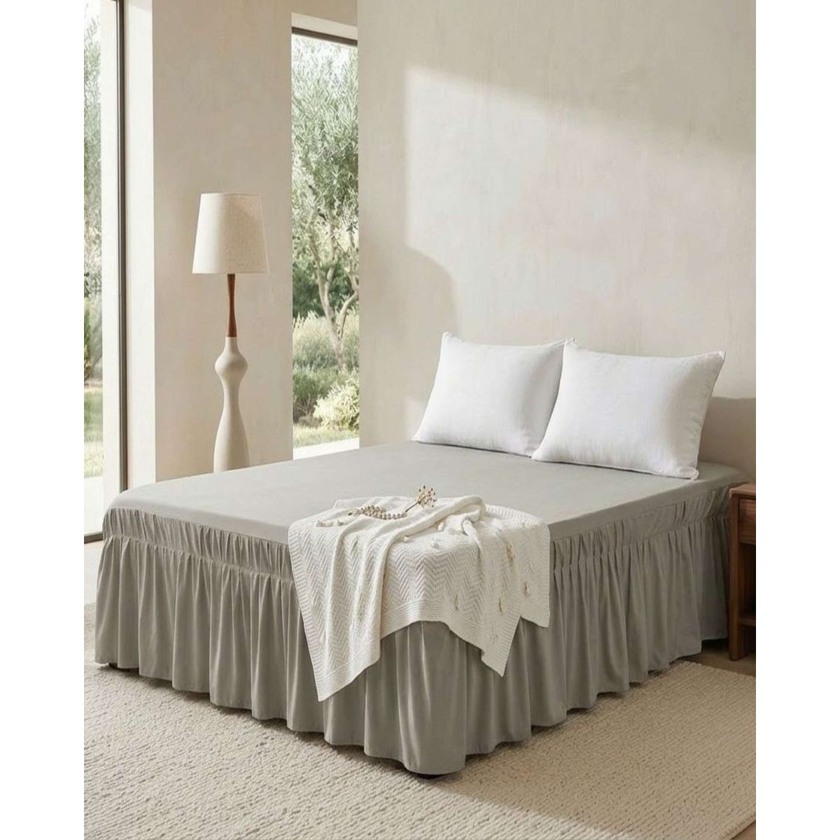 GENERICO - Cubre Base de Cama Elastico Ajustable King