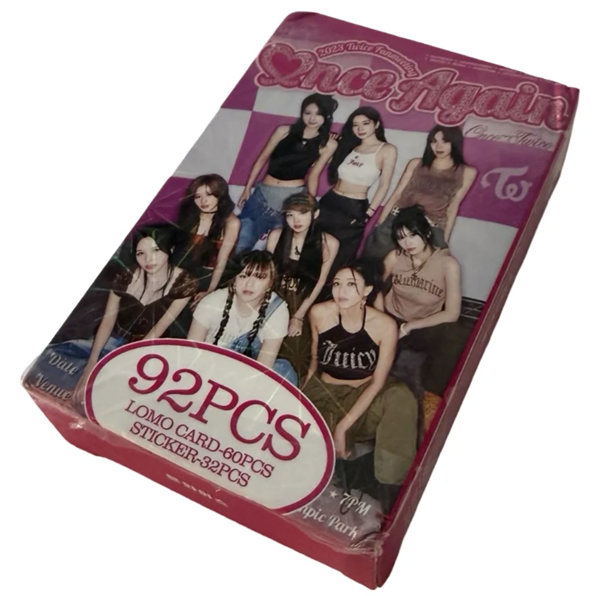 GENERICO - Set Lomo Cards Twice 92pcs Con Stickers Kpop Fans Once Again