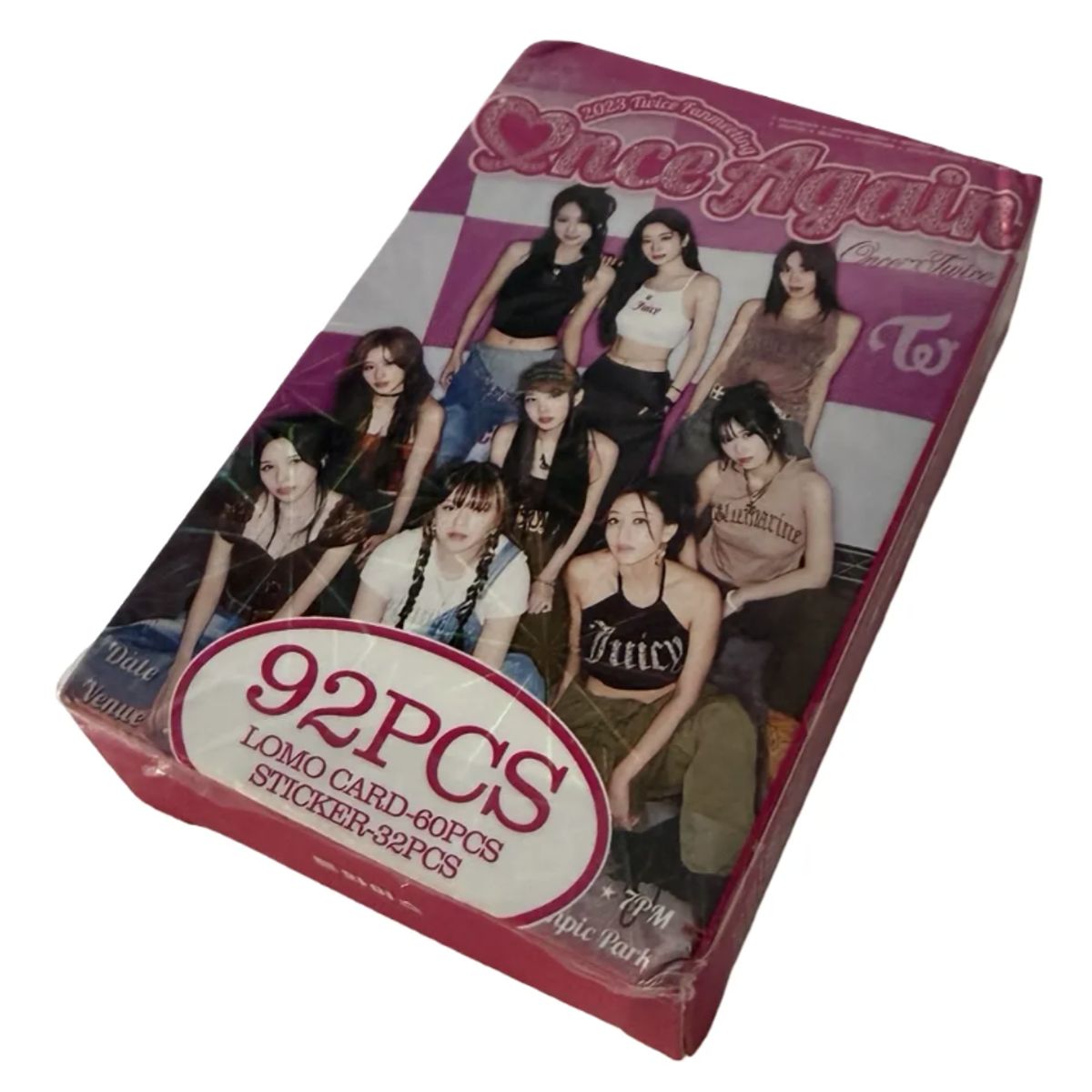 GENERICO - Set Lomo Cards Twice 92pcs Con Stickers Kpop Fans Once Again
