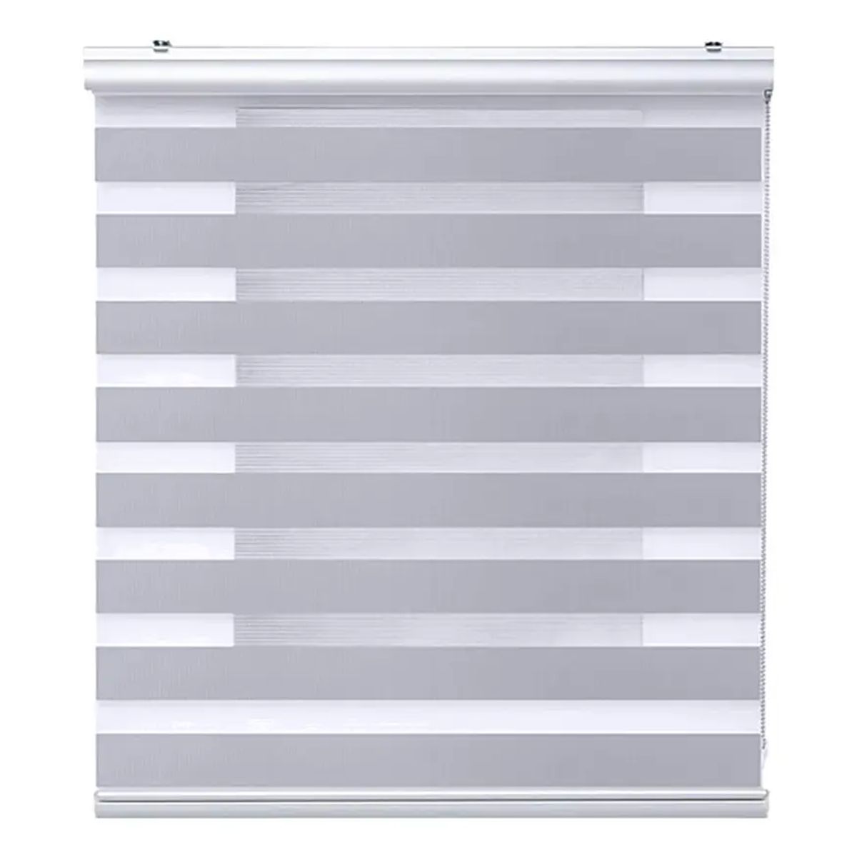 GENERICO - Cortina Roller Duo Zebra Dia Y Noche Persiana 100x180cm Gris