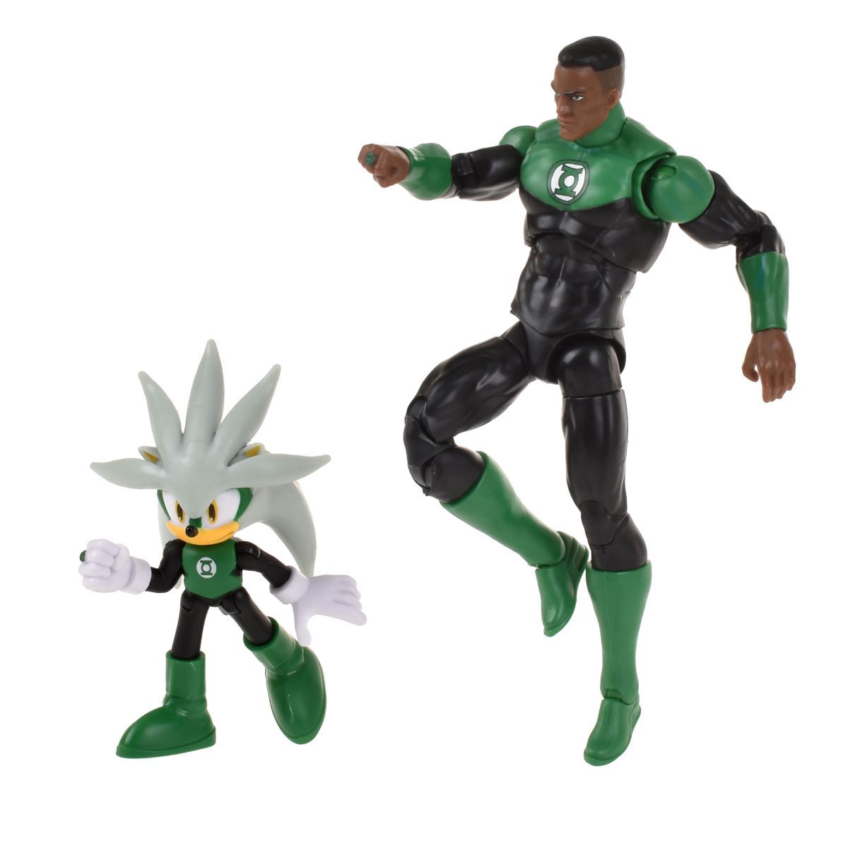 SONIC - SET 2 FIGURAS DE 6 Y 13 CM SONIC DC COMICS - SILVER GREEN LANTERN