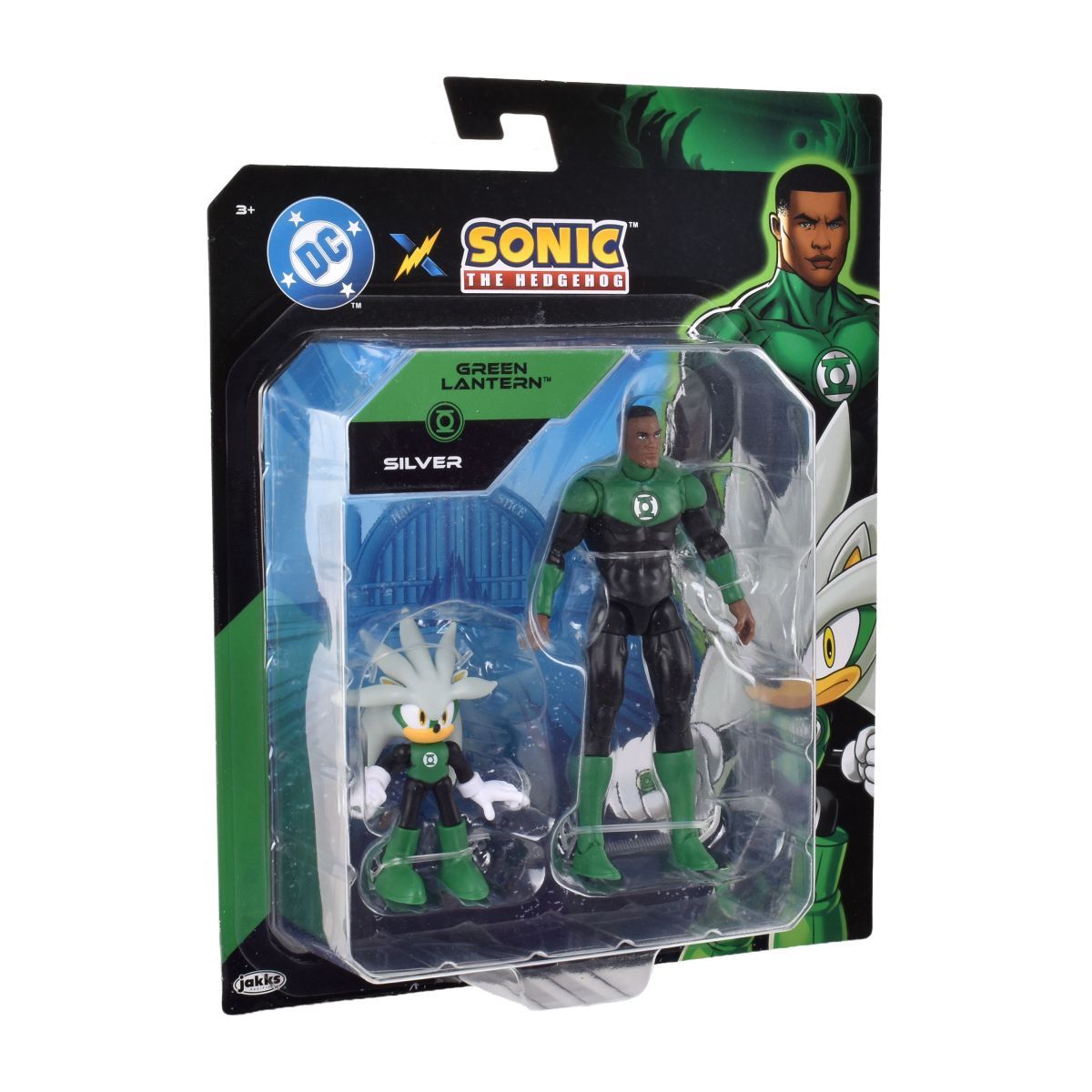 SONIC - SET 2 FIGURAS DE 6 Y 13 CM SONIC DC COMICS - SILVER GREEN LANTERN
