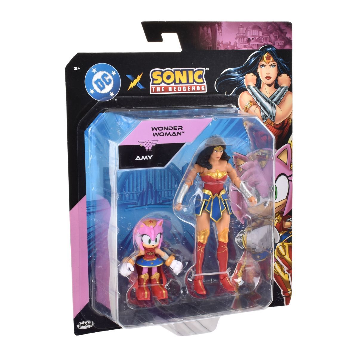 SONIC - SET 2 FIGURAS DE 6 Y 13 CM SONIC DC COMICS - AMY WONDER WOMAN
