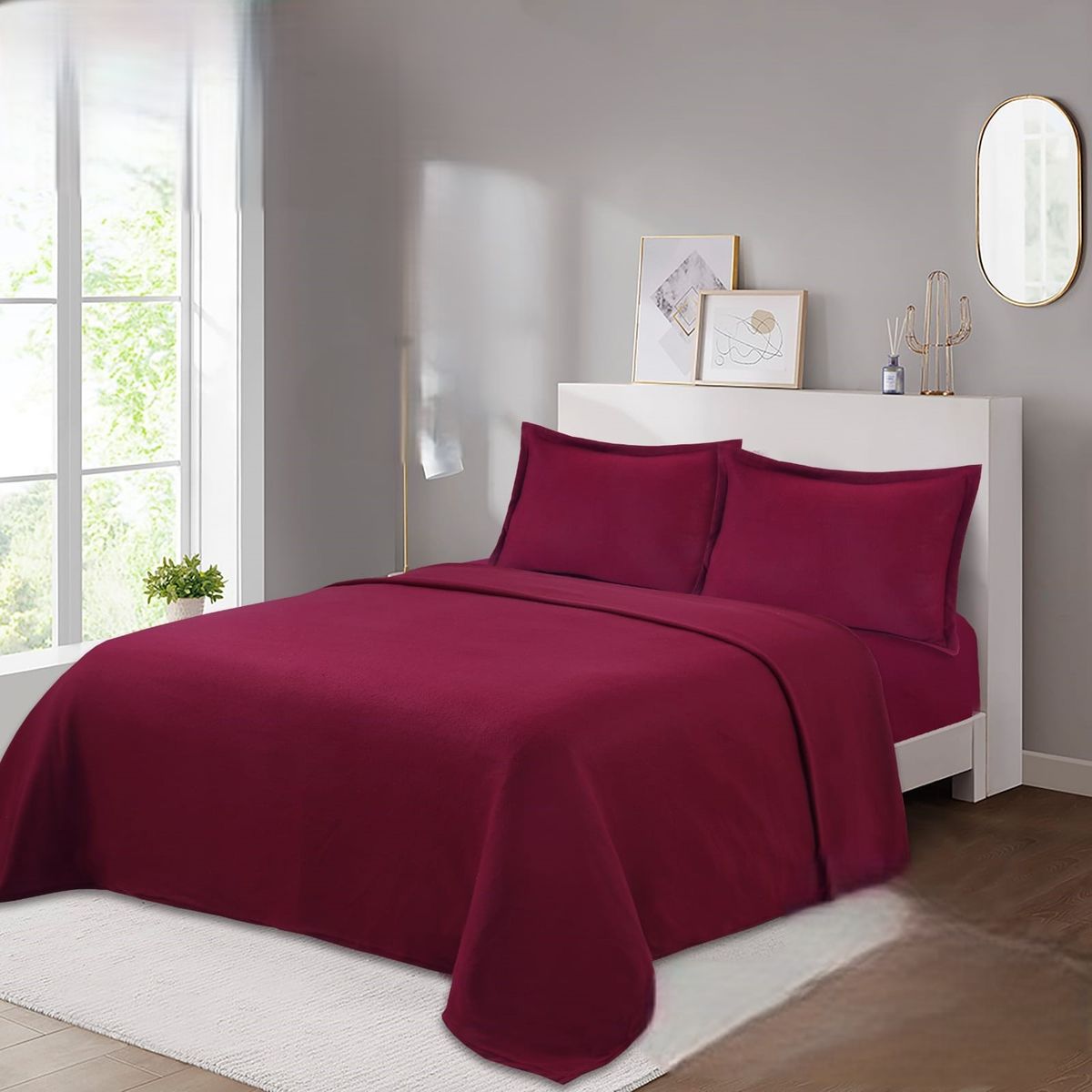 GENERICO - JUEGO DE SABANAS POLAR PARA INVIERNO SUAVES Y CALIDAS