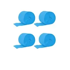 GENERICO - Feston decorativo azul cielo 4pcs 6cmx10m