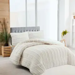 GENERICO - Plumon De Invierno Texturizado Con Chiporro 2 Plazas