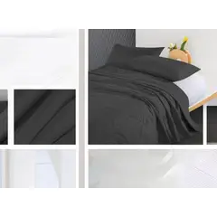 GENERICO - Plumon De Seda Liviano Y Termico Unicolor Plaza Y Media