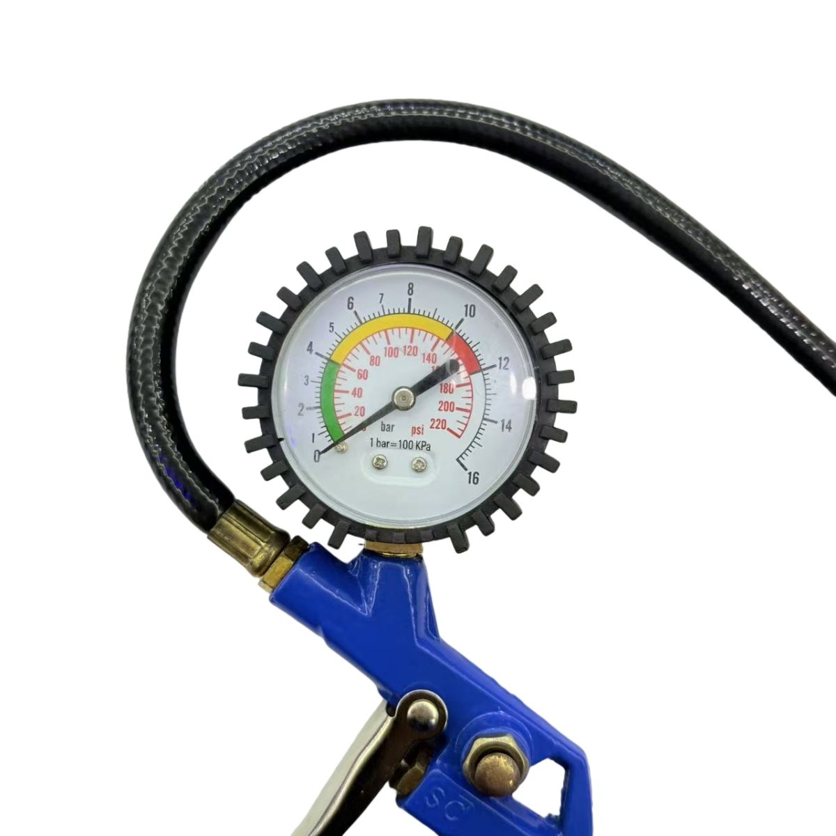 Manómetro Medidor De Presión Neumáticos Auto Moto Bicicleta, marca DANMI - Foto Principal