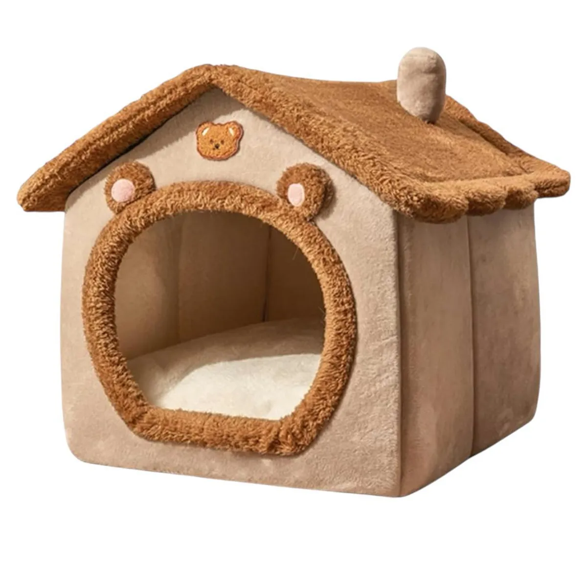 GENERICO - Casita Cama Iglú Para Mascotas Perros Gatos Pequeños M