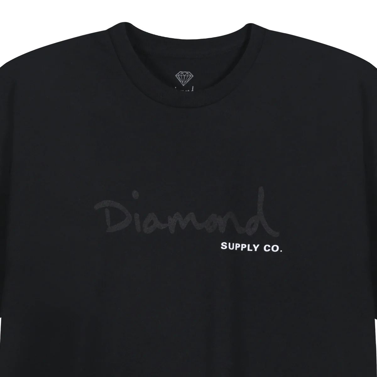 DIAMOND - Polera DIAMOND OG Script Black Logo Black