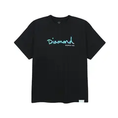 DIAMOND - Polera OG Script Black Logo Tifany