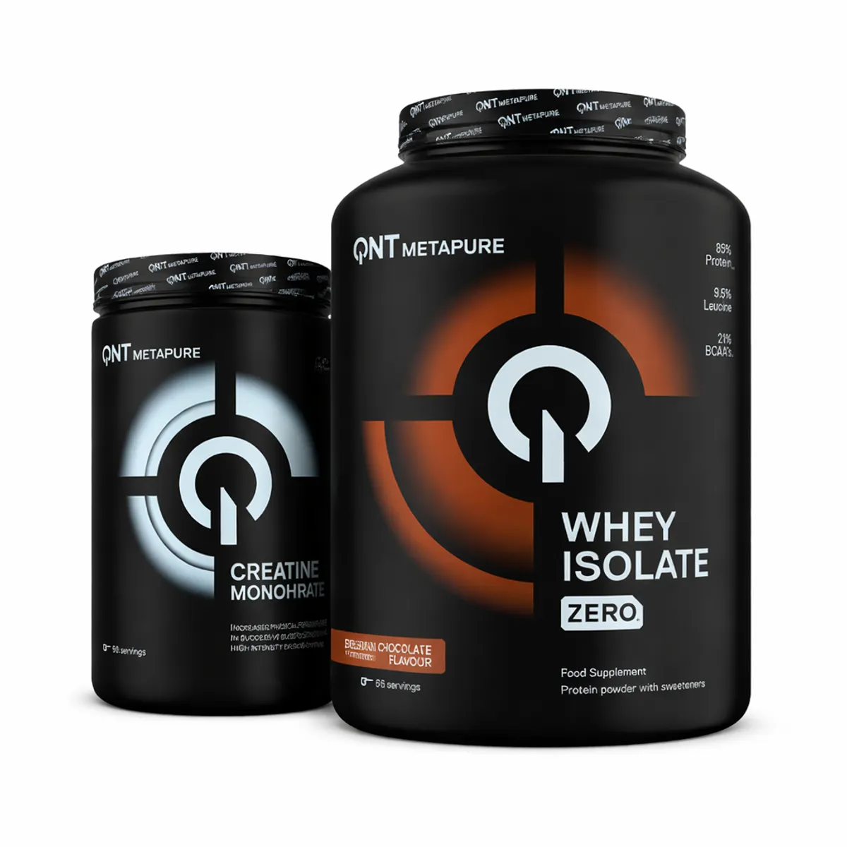 QNT - Pack Proteína 2k ISO Metapure sabor Chocolate Belga + Creatina Monohidratada 300 gr QNT