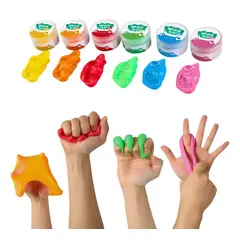 GENERICO - Masa Terapéutica para Manos Pack 6 Unidades Colores Surtidos