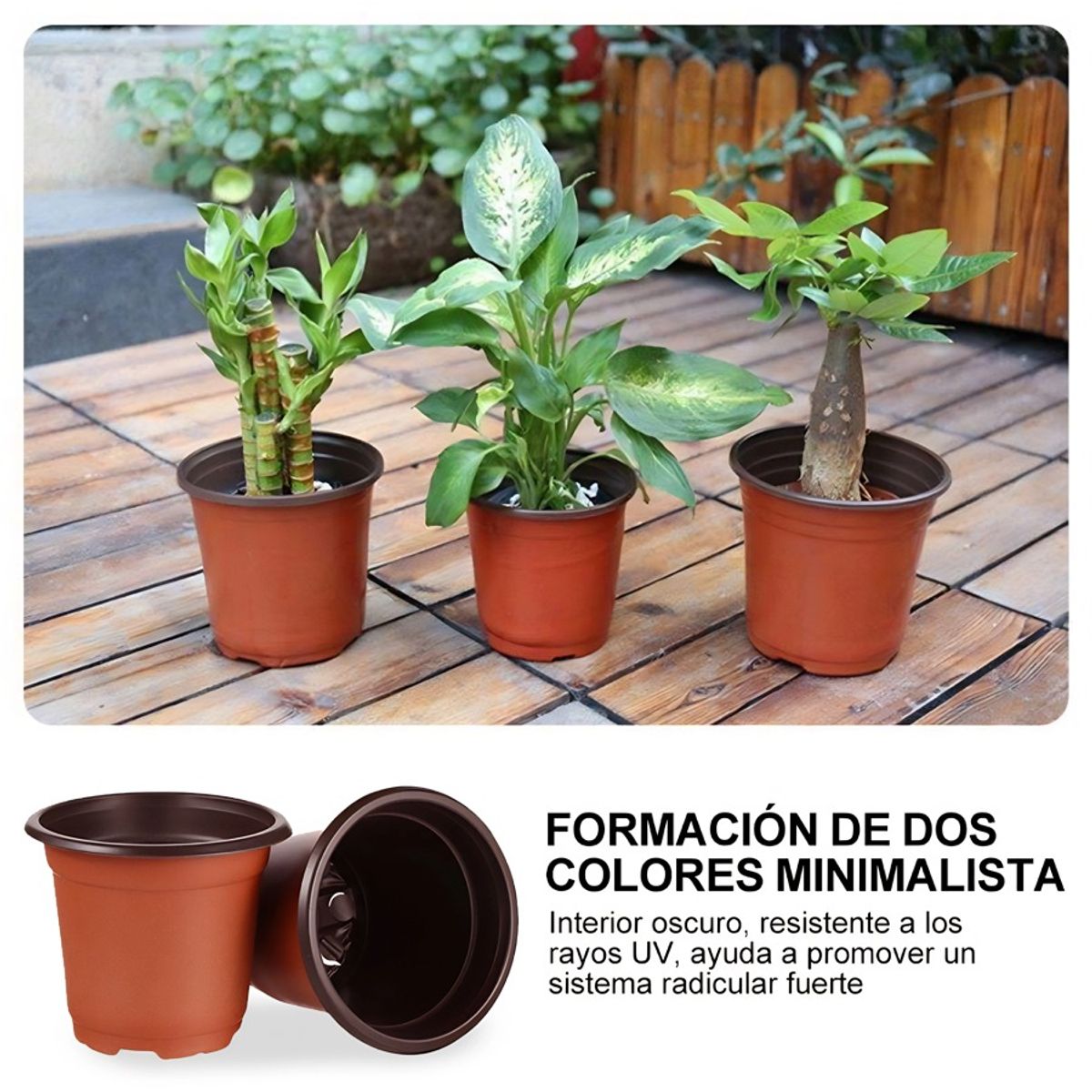 GENERICO - Maceta Blanda De Maceta Fácil De Plántulas 13.5x10.5cm 80pcs.