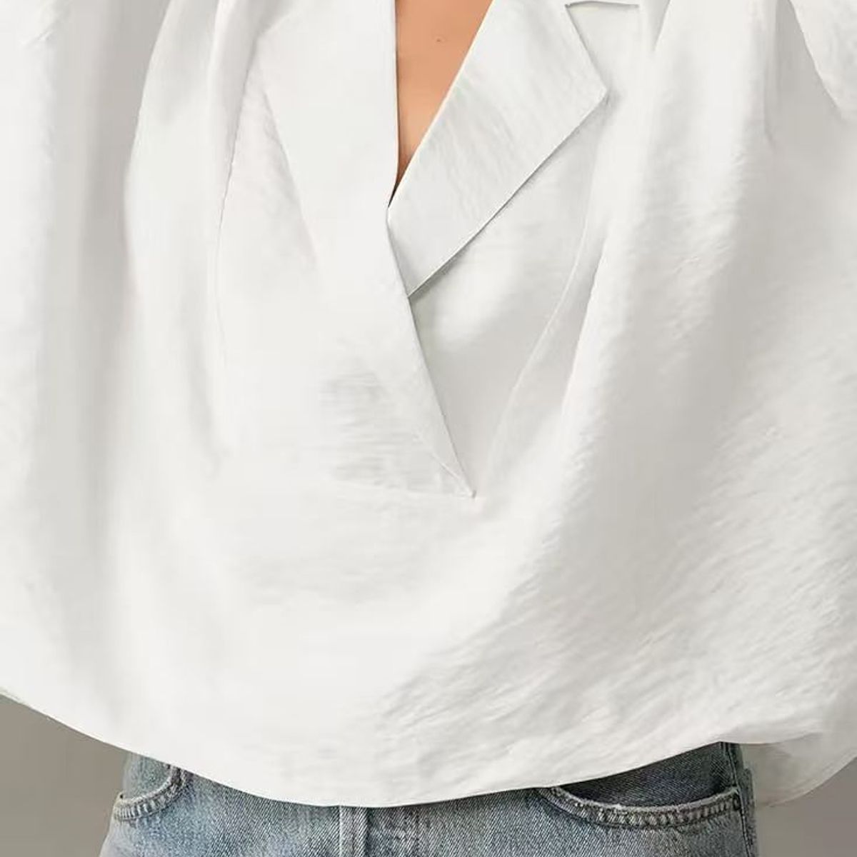 TIOZONEY - Blusa holgada de color liso