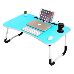 GENERICO - Mesa Notebook Tablet Cama Sofa 60x40cm Plegable + Portavaso