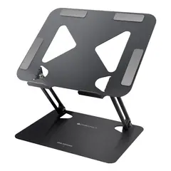 GENERICO - Soporte Portátil Aluminio Plegable - Soporta Hasta 40kg Color Negro - 262345