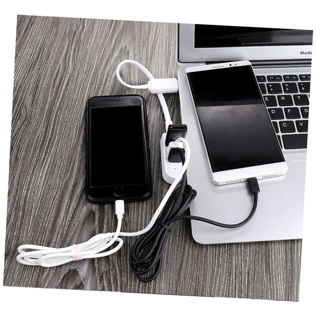 GENERICO - Splitter Alargador Hub Usb X3 Zapatilla Usb 2.4a 1.20 Cm Color Blanco - 260052