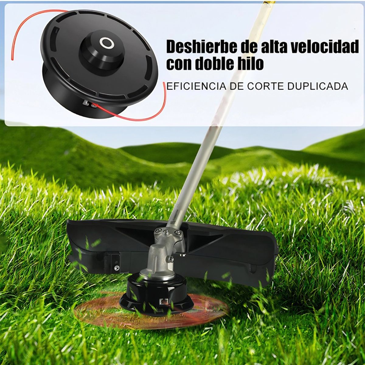 GENERICO - Cabezal Porta Nylon Orilladoras Desbrozadora Genérico M10