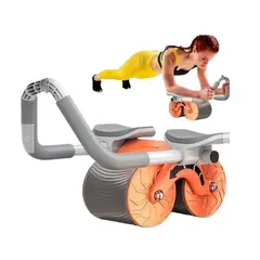 MOVI - Rueda Abdominal Doble con Rebote Automático Entrenamiento Core en Casa Antideslizante y Segura
