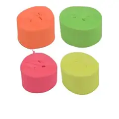 GENERICO - Feston fino colores fluor 6pcs