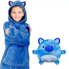 MOVI - Polerón Peluche Sherpa Infantin Unisex Azul