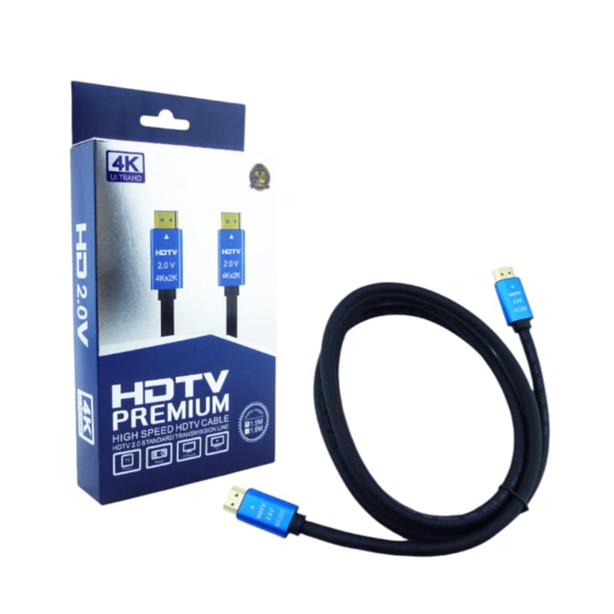 GENERICO - Cable HDMI De 1.5MTS New 4K X 2K Ultra HD 2.0 V Punta De Metal