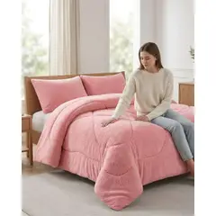 GENERICO - Cubrecama Plush 2 Plazas con Chiporro Extra Cálido - Térmico Suave